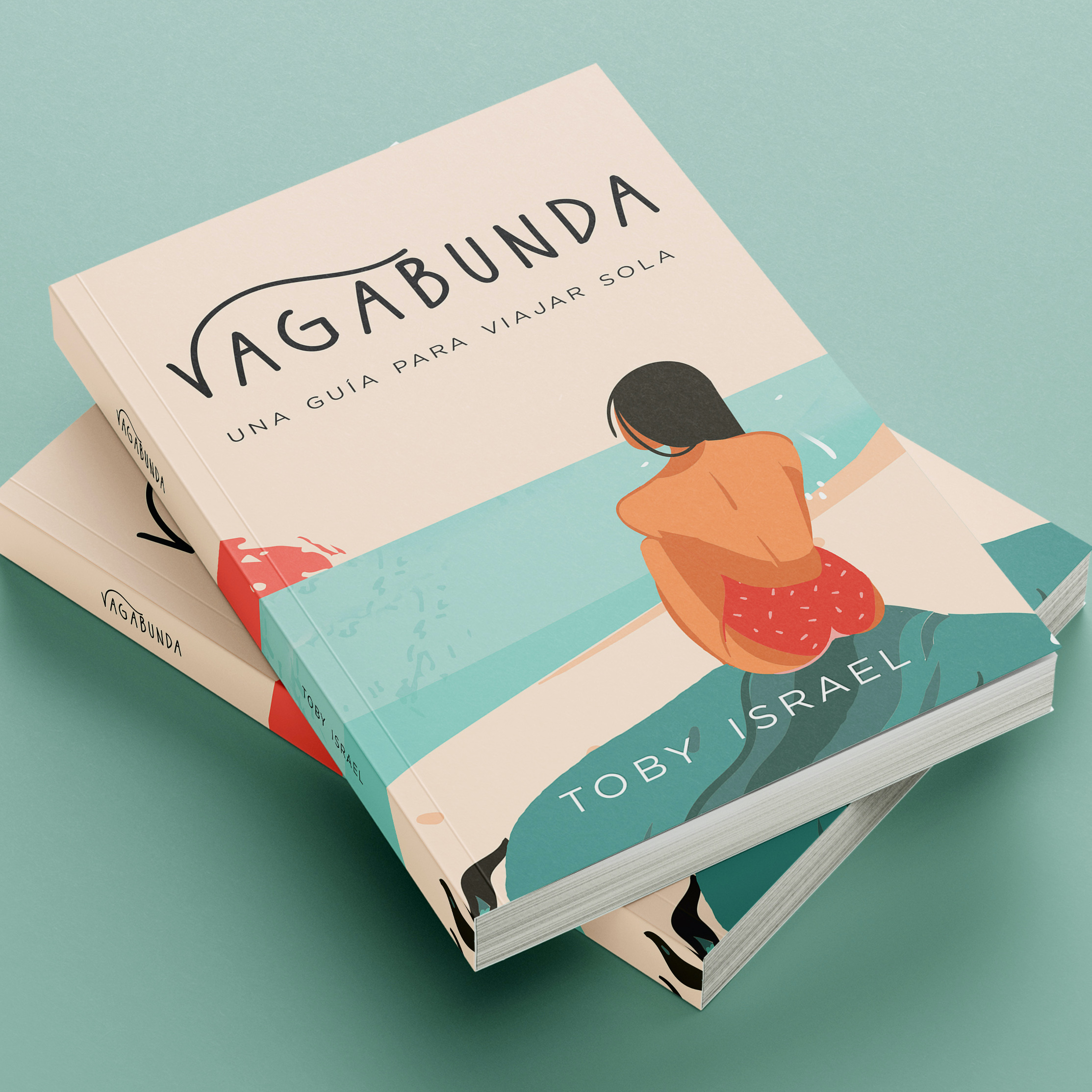 Professional mockup of Vagabunda: Una Guía Para Viajar Sola by Toby Israel (Spanish edition)